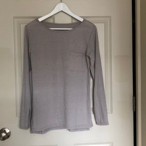 Beige long sleeve shirt